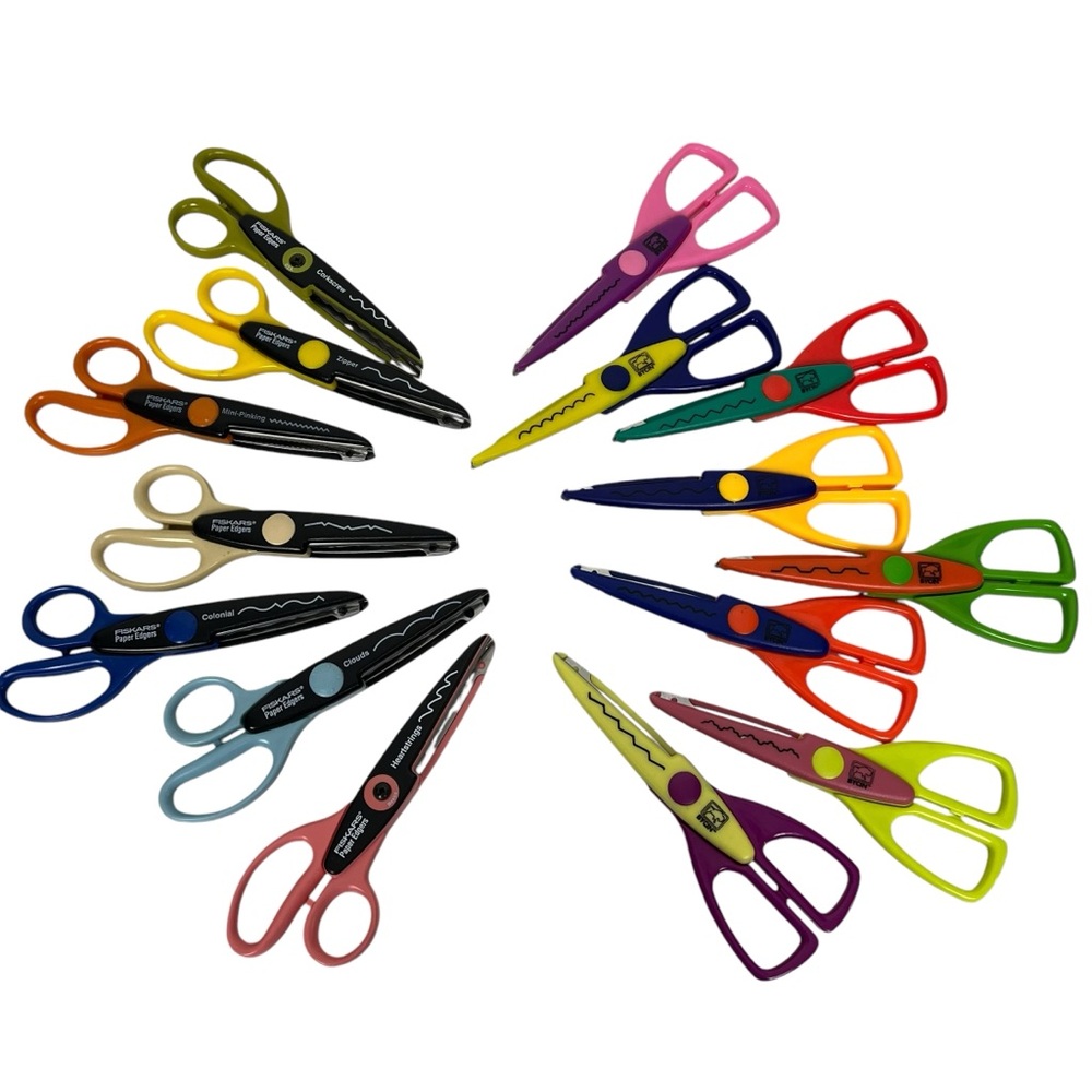 Fiskars Paper Edgers & Bycin Cutting Shears Set of 15